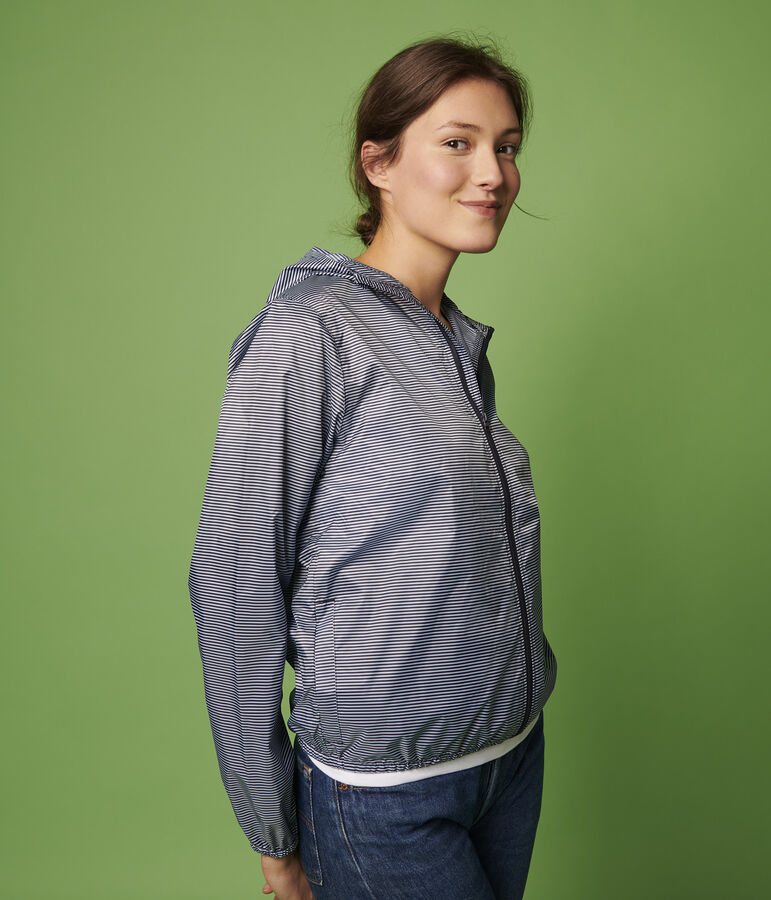 Unisex 3-in-1 Windbreaker in Recycled Fabric blue/white