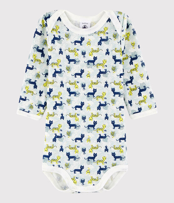 Unisex Babies' Long-Sleeved Bodysuit MARSHMALLOW white/MULTICO white