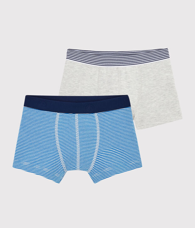 Boys' Pinstriped Boxer Shorts - 2-Piece Set multicolor