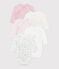 Babies' long-sleeved printed cotton wrapover bodysuits - 5-Pack variante 1