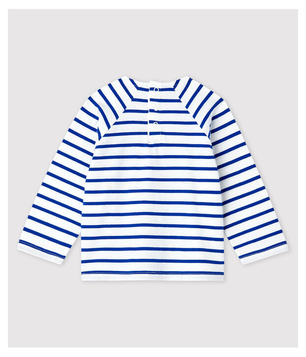 Baby Boys' Creative Jersey Breton Top white/blue
