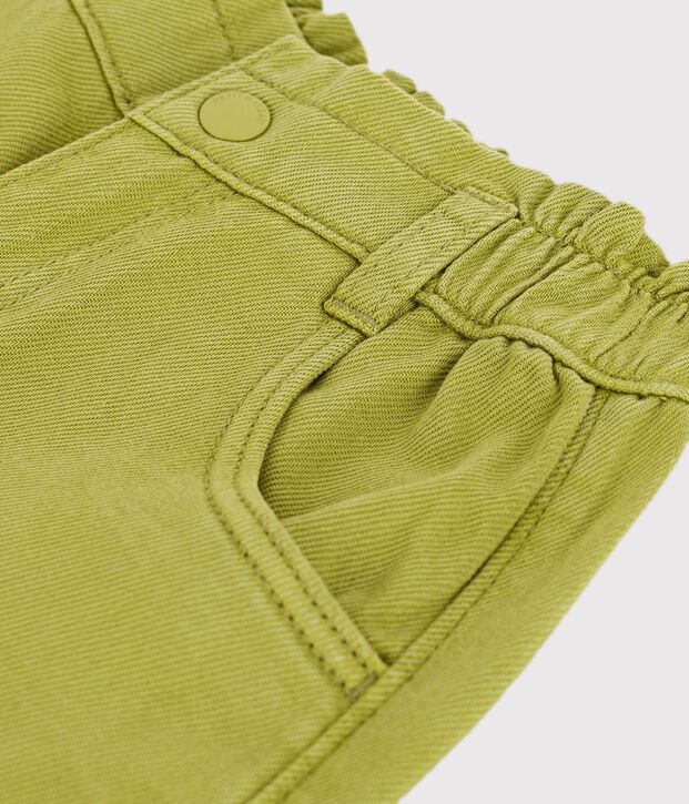 Children's cotton trousers green