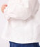 Babies' long-sleeved cotton poplin blouse with a collar and embroidery ECUME white