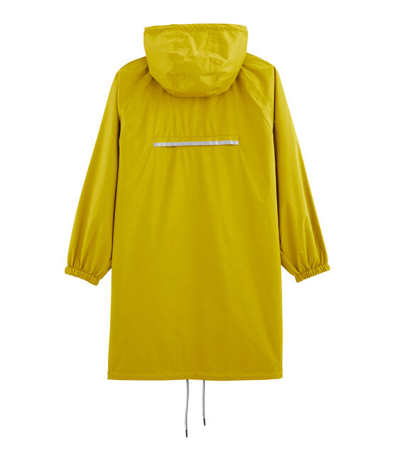 Women's reversible long windbreaker BAMBOO yellow/PINEDE green