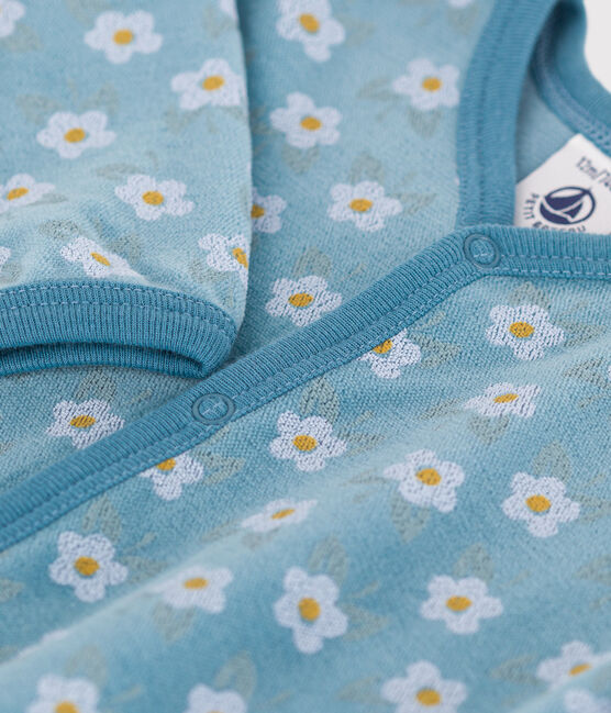 Babies' Floral Velour Pyjamas POLOCHON /MULTICO