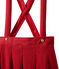 Girl's skirt with removable straps TERKUIT red