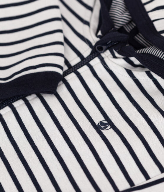 Babies' Hoodie MARSHMALLOW white/SMOKING blue
