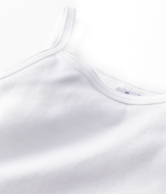 Women's Iconic Organic Cotton Strappy Top ECUME white