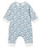 Baby Boys' Long Ribbed Jumpsuit MARSHMALLOW white/MULTICO CN