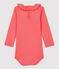 Babies' Cotton Bodysuit PEACHY orange