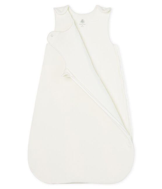 Babies' Velour Sleeping Bag MARSHMALLOW white