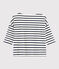 Women's Breton Cotton Top MARSHMALLOW white/SMOKING blue