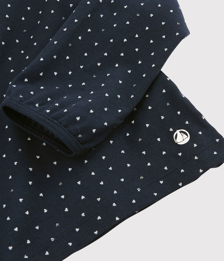 Girls' Collared T-shirt blue/multicolor