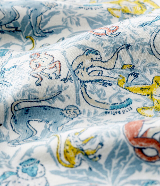 Baby Boys' Cotton Sleepsuit white/multicolor