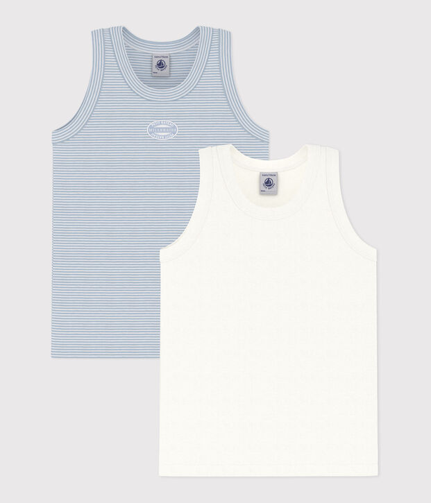 Children''s cotton tank tops - 2-pack multicolor