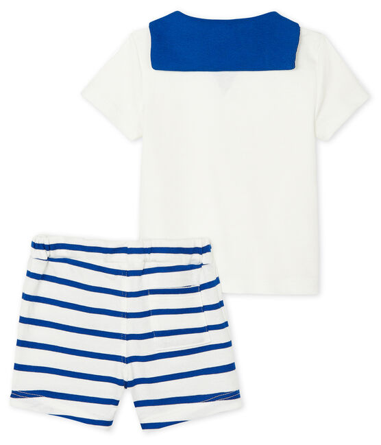 Baby Boys' Clothing - 2-Piece Set MARSHMALLOW white/SURF blue