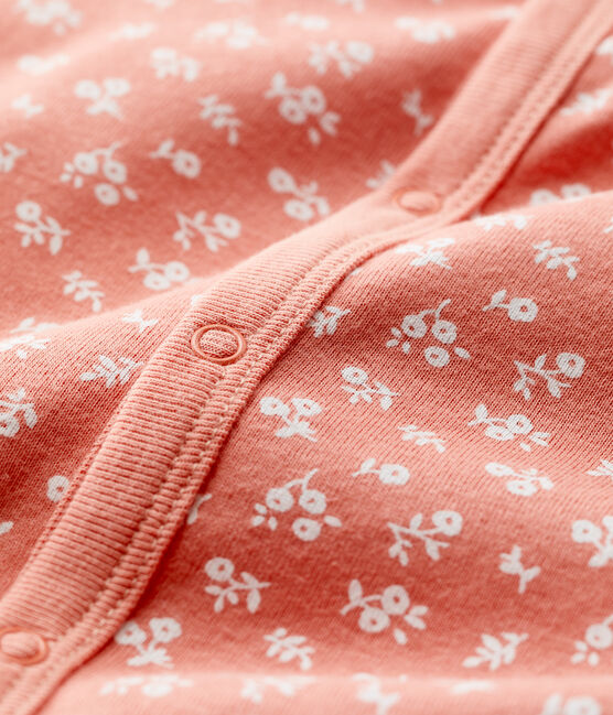 Babies' Organic Cotton Jumpsuit PAPAYE pink/MARSHMALLOW