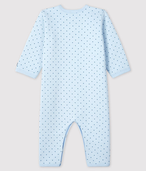 Baby Boys' Footless Sleepsuit in Padded Rib Knit FRAICHEUR blue/MOZAIK