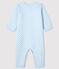 Baby Boys' Footless Sleepsuit in Padded Rib Knit FRAICHEUR blue/MOZAIK