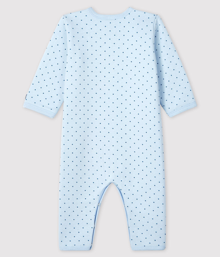 Baby Boys' Footless Sleepsuit in Padded Rib Knit blue/green