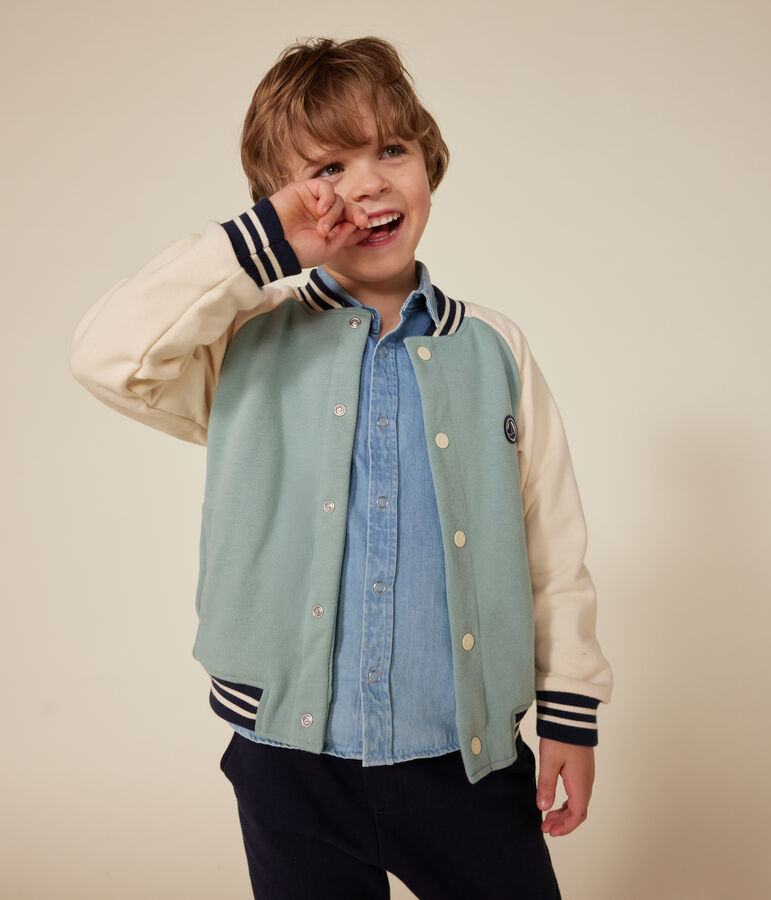 Boys' fleece baseball jacket PAUL /AVALANCHE