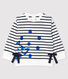 Baby Girls' Long-Sleeved Jersey Breton Top