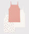Girls' Floral Cotton Vest Tops - 3-Pack variante 1