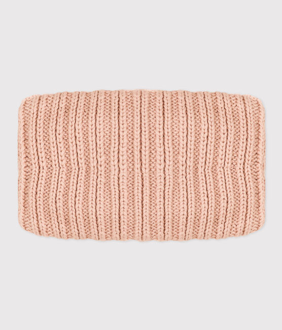 Babies' Unisex Fleece-Lined Knitted Snood SALINE pink