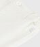Babies' plain cotton shorts MARSHMALLOW white