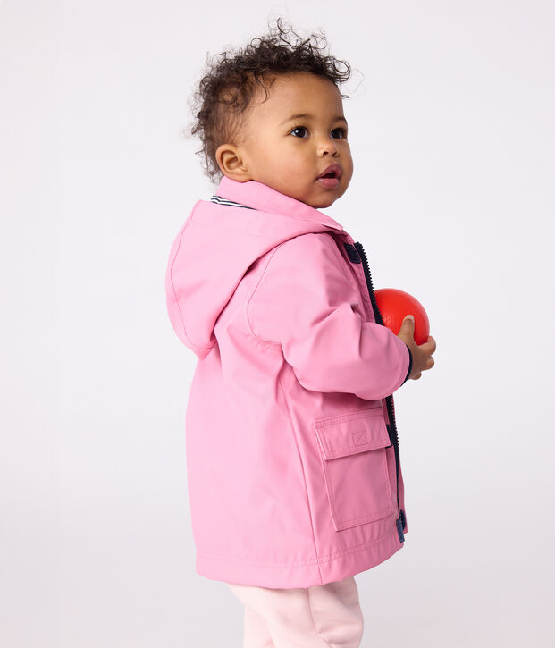 Babies' iconic plain raincoat pink