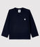 Baby Boys' Long-Sleeved Cotton T-Shirt SMOKING blue