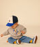 Babies' Cotton Cap SMOKING blue/MULTICO white