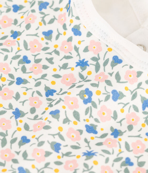 Cotton Floral Bib white/multicolor