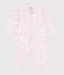 Babies' footless floral-print cotton pyjama suit BARELY pink/MULTICO