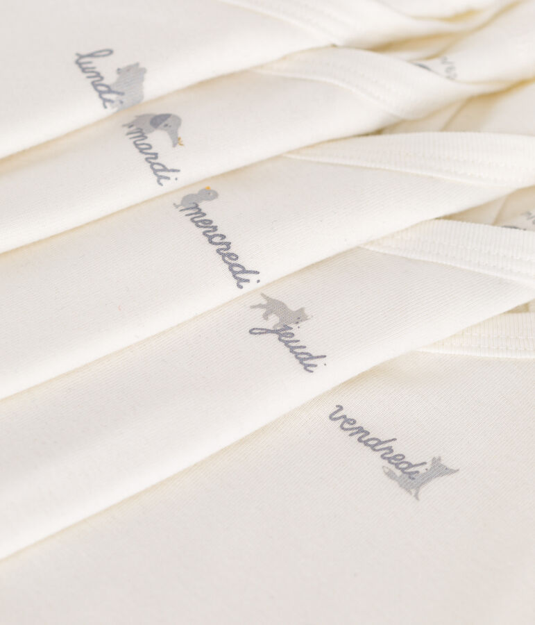 Babies' short-sleeved wrapover cotton bodysuits - 5-Pack variante 1