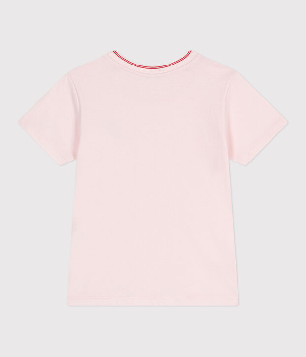 Children's plain short-sleeved cotton T-shirt FLEUR