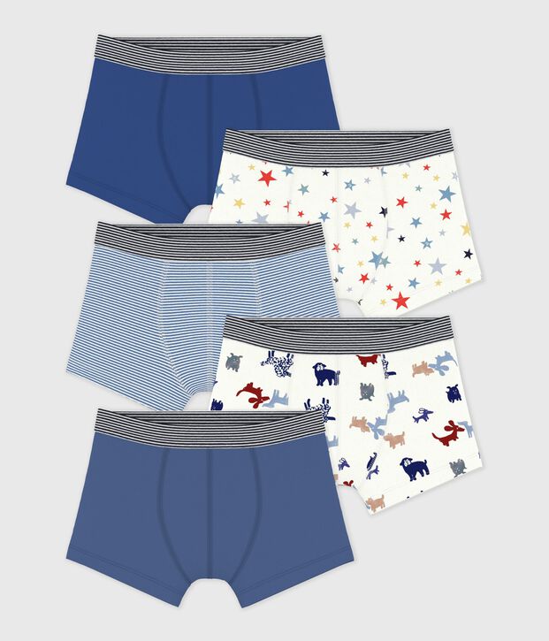 Pack of children's printed cotton boxers multicolor