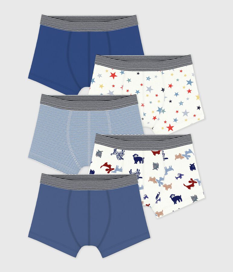 Pack of children's printed cotton boxers multicolor