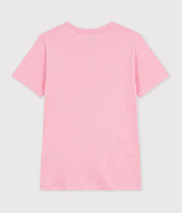 Women's short-sleeved plain cotton T-shirt CHARMI