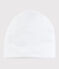 Newborn Babies' White Cotton Bonnet ECUME white