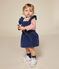 Babies' thick cotton Breton top ROSEWOOD pink/AVALANCHE