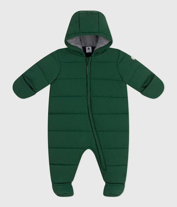 Babies' polyester snowsuit green