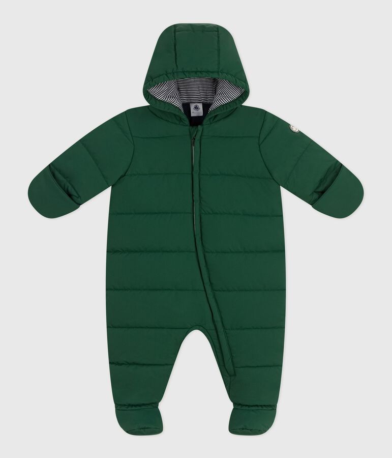 Babies' polyester snowsuit green