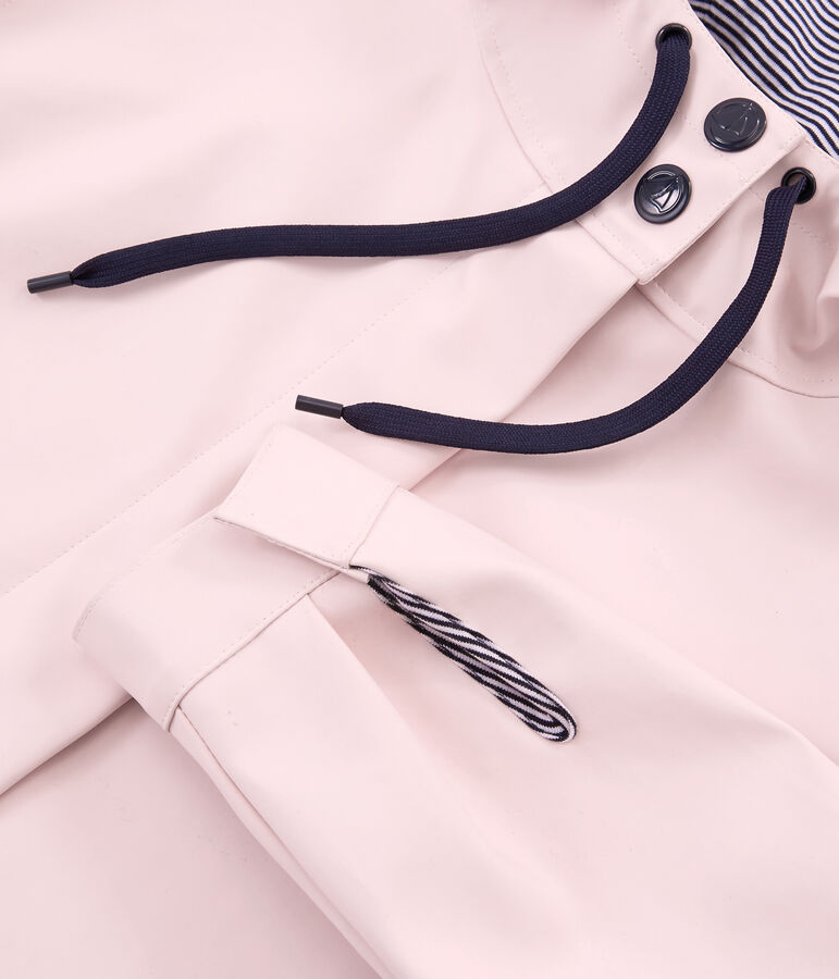 Women's long parka pink