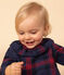 Babies' Long-Sleeved Blouse SMOKING blue/MULTICO white