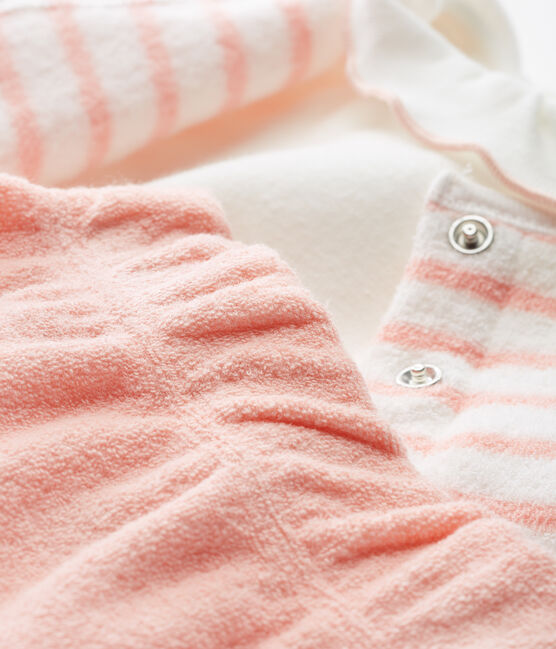 Baby girls' clothing - 3-piece set MARSHMALLOW white/ROSAKO CN pink