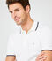 Men's short-sleeved polo shirt MARSHMALLOW white