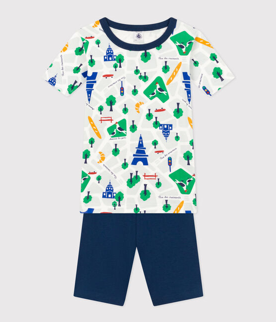 Children's Short Cotton Paris Print Pyjamas INCOGNITO /MULTICO