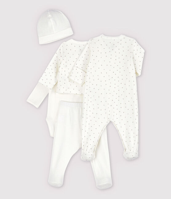 Organic Cotton Tube Knit Newborn Baby Kit variante 1