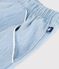 Children's plain cotton shorts BLEU CLAIR blue